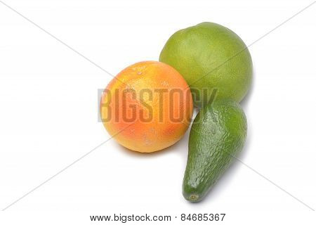 Fruit On A White Background
