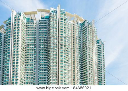 Hign density residential building in Hong Kong