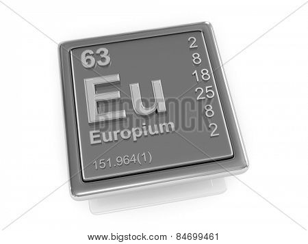 Europium. Chemical element. 3d