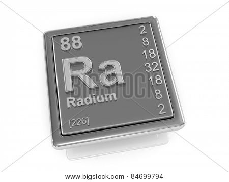Radium. Chemical element. 3d