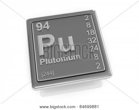 Plutonium. Chemical element. 3d