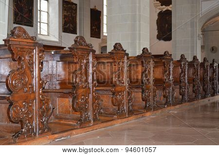 Church of St. Leodegar (Hofkirche) in Lucerne, Switzerland