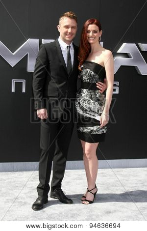 LOS ANGELES - JUN 28:  Chris Hardwick, Lydia Hearst at the 