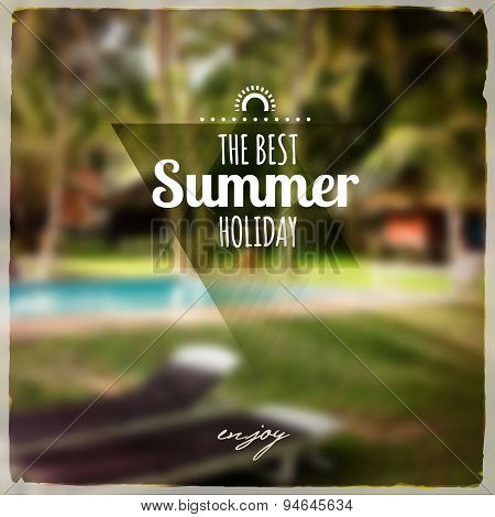 Creative graphic message for your summer design
