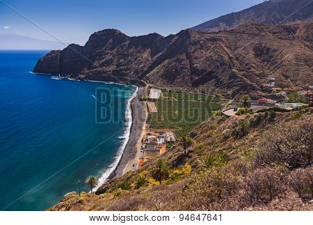 Beautiful beach in La Gomera island - Canary Spain