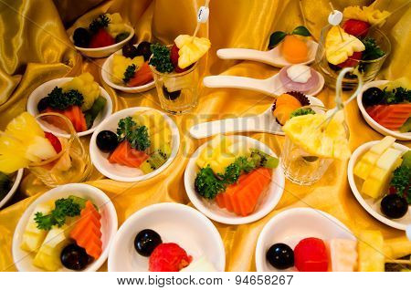 Colorful fruit salad