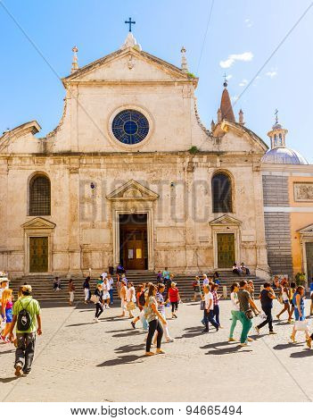 Church Of Santa Maria Del Popolo In Rome, Italy
