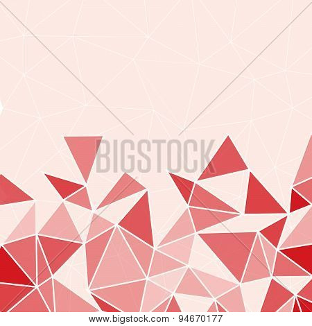 Red Geometric Abstract Baclground