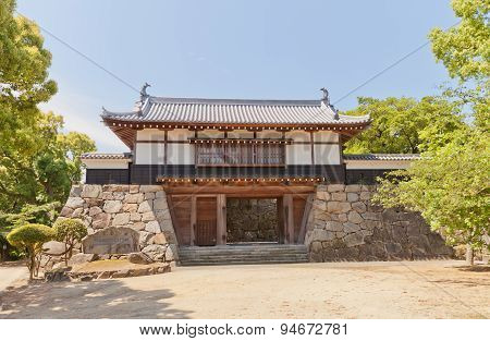 Yaguramon Style Gate Of Kawanoe Castle, Shikokuchuo, Japan