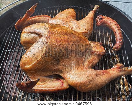 Turkey On A Grill
