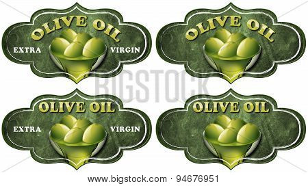 Collection Of Olive Oil Labels