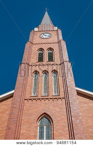 Clock Tower Of The Dutch Reformed Church In Boshof