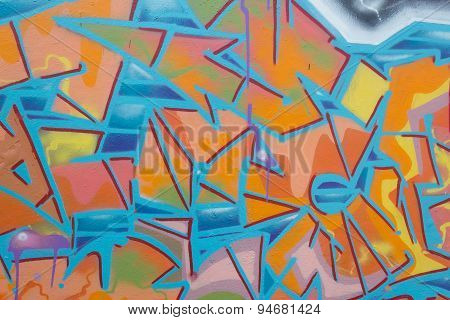 graffiti wall background detail