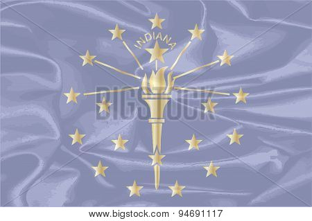 Indians State Silk Flag