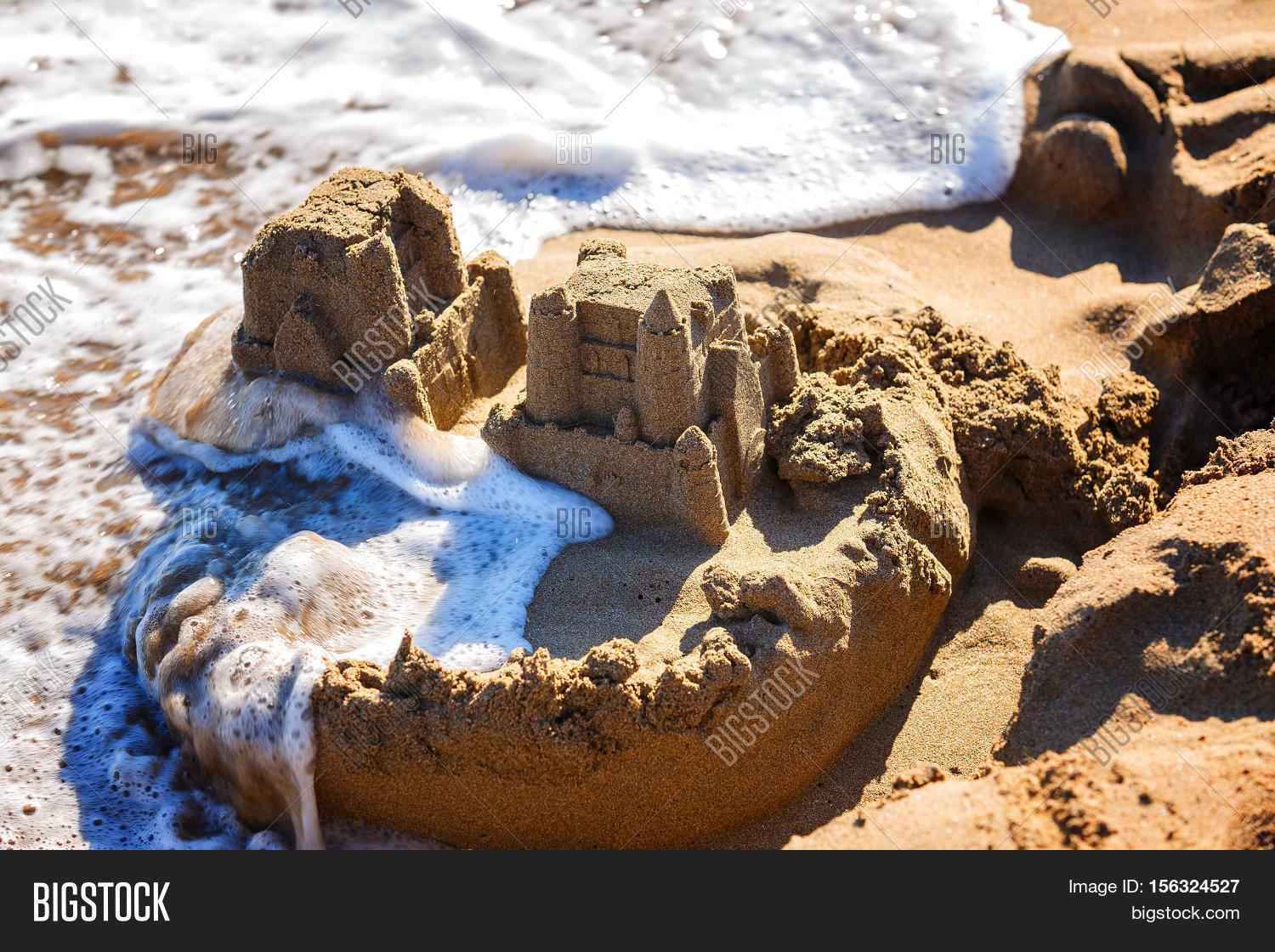Waves Wash Away Sand Image & Photo (Free Trial) Bigstock