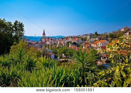 Town of Milna coast view Island of Brac Dalmatia Croatia