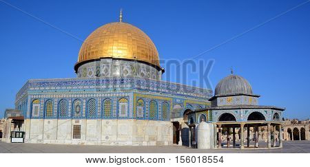 JERUSALEM ISRAEL 23 10 16: Temple Mount known as the the Noble Sanctuary of Jerusalem located in the Old City of Jerusalem, is one of the most important religious sites in the world.