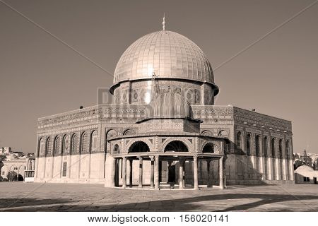 JERUSALEM ISRAEL 23 10 16: Temple Mount known as the the Noble Sanctuary of Jerusalem located in the Old City of Jerusalem, is one of the most important religious sites in the world.