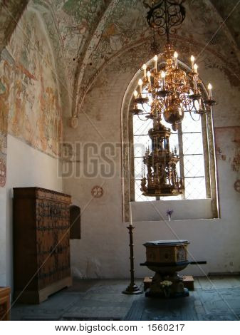 Középkori templom belső
