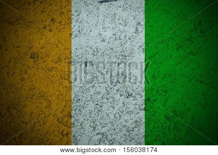Cote d'ivoire flag ,Original and simple Ivory Coast flag.Nation flag