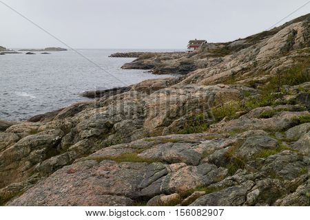  Deserted place near the sea in Lindesnes, Norway 