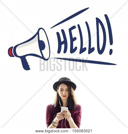 Hello Great Accost Greeting Salute Welcome Concept