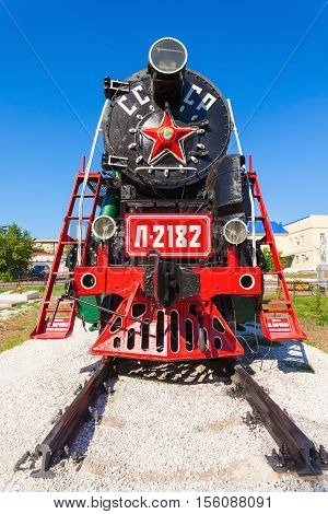 Steam Locomotive In Ulan-ude