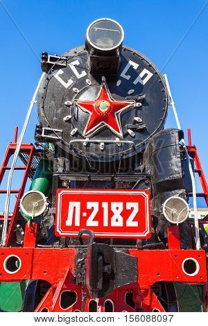 Steam Locomotive In Ulan-ude