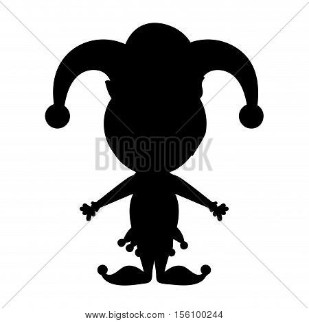 harlequin character icon image vector illustration design