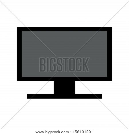 Vectorized illustration of computer lcd screen icon