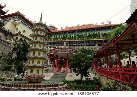 George Town/Malaysia - September 2012: Kek Lok Si temple in George Town Penang Malaysia