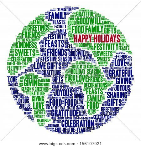 Happy Holidays Word Cloud
