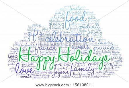 Happy Holidays Word Cloud