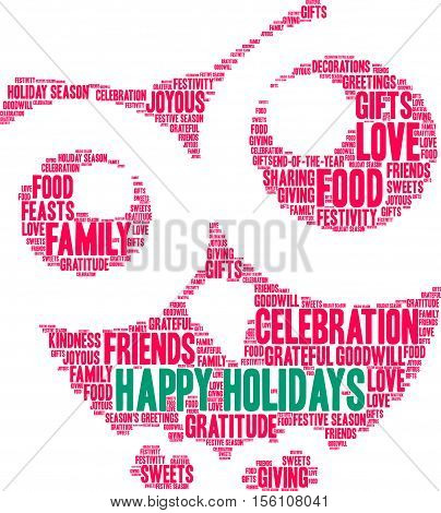 Happy Holidays Word Cloud