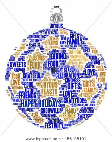 Happy Holidays Word Cloud
