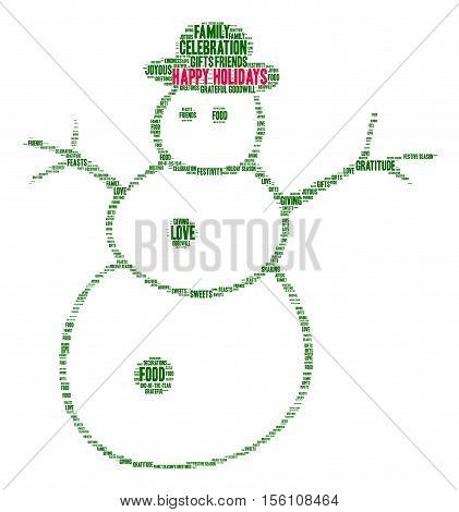 Happy Holidays Word Cloud