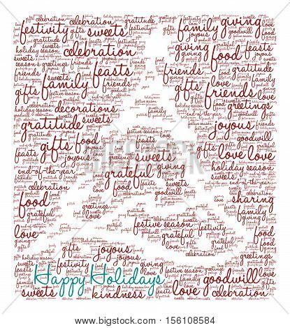 Happy Holidays Word Cloud