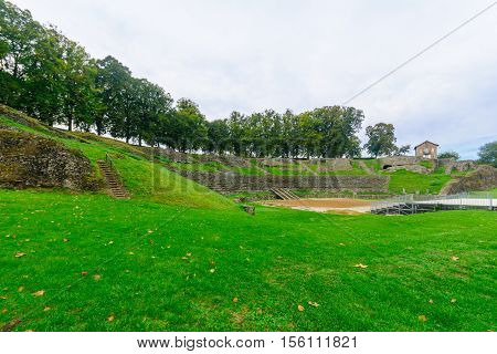 The Roman Theater Remains In Autun