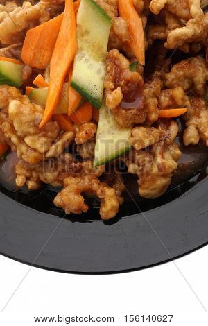 Chinese Food. Sweet And Sour Pork Iwith Wegetables.