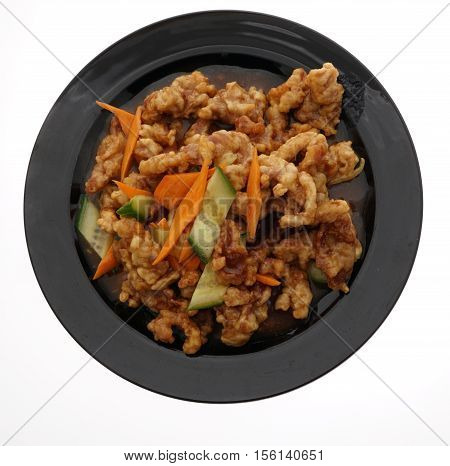 Chinese Food. Sweet And Sour Pork Iwith Wegetables