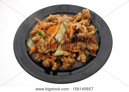 Chinese Food. Sweet And Sour Pork Iwith Wegetables