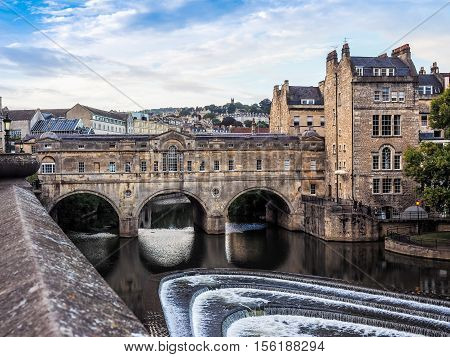 Hdr Pulteney Bridge In Bath