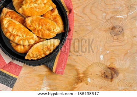 Russian Pirozhki Baked Patties With Meat And Eggs
