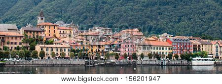 an Italian town located near the water panorama