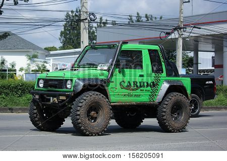 CHIANG MAI THAILAND - OCTOBER 9 2016: Private car Suzuki Caribian. On road no.1001 8 km from Chiangmai city.