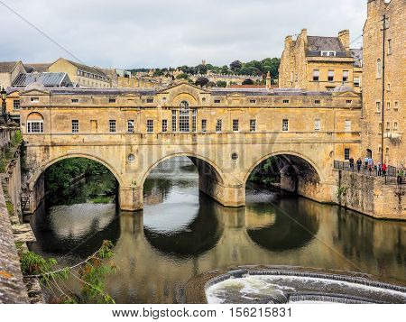 Hdr Pulteney Bridge In Bath