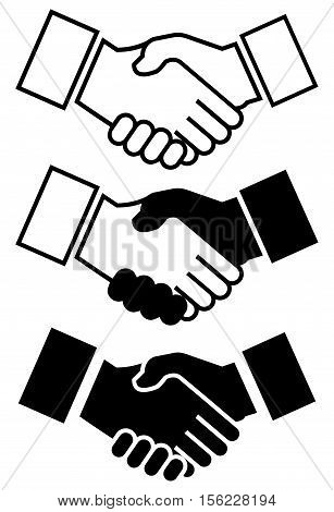 Handshake Symbol Icon for: Business, Friendship, Partnership... etc