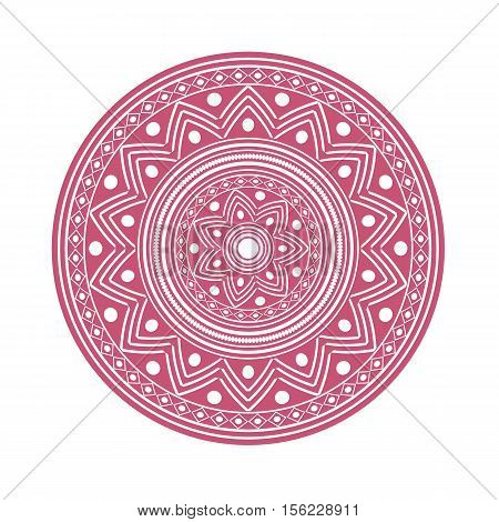 Mandala. Abstract round ornament. Isolated decorative element