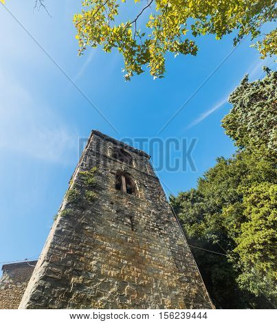old Torre Campanaria in Montecatini in Italy