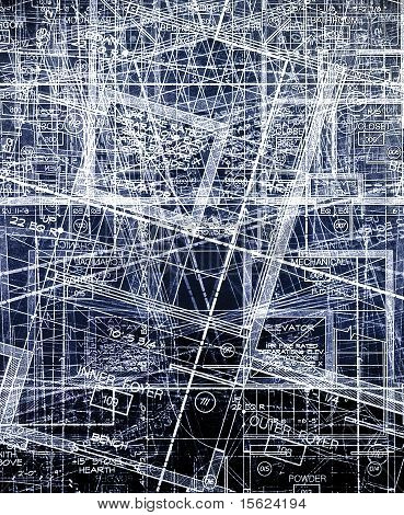 Archecture-Pläne-Abstract